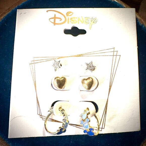 NWT Disney Parks Collection Star & Heart Earring Trio - Picture 2 of 5